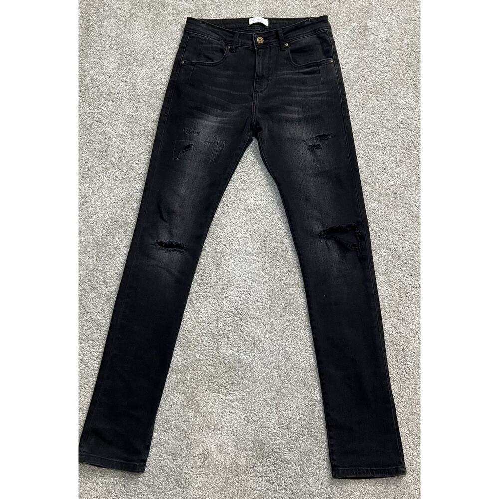 Zara Man Denim Collection Distressed Skinny Jeans Mens Size 30